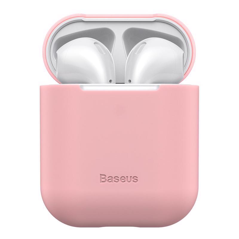 Baseus Ultrathin Series Θήκη σιλικόνης (Apple Airpods) (WIAPPOD-BZ04) pink