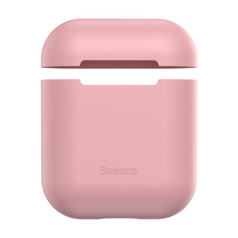 Baseus Ultrathin Series Θήκη σιλικόνης (Apple Airpods) (WIAPPOD-BZ04) pink