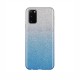 Glitter Shine Case Back Cover (Samsung Galaxy A03S) silver-blue