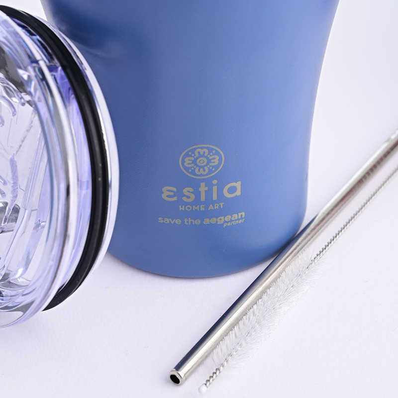 Estia Coffee Mug 350ml Save Τhe Aegean (Denim Blue)