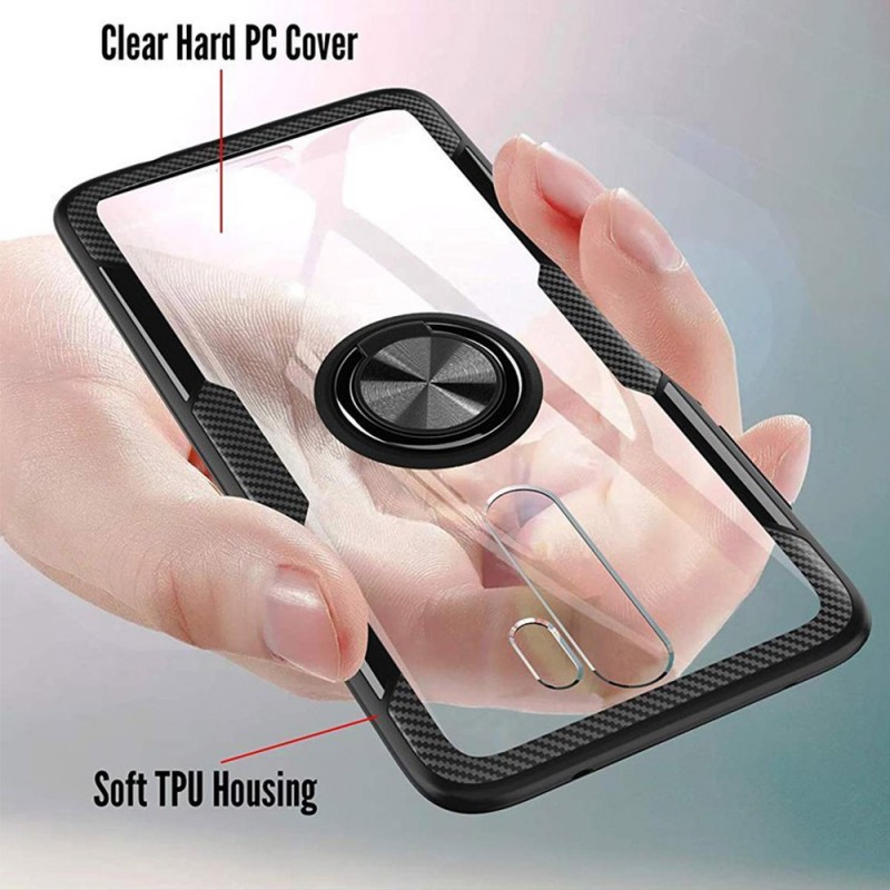 Carbon Ring Case Back Cover (Samsung Galaxy S20 Plus) black
