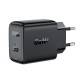 Acefast A21 GaN Wall Charger Type-C QC AFC FCP 3.0 PD 30W (black)
