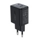 Acefast A21 GaN Wall Charger Type-C QC AFC FCP 3.0 PD 30W (black)