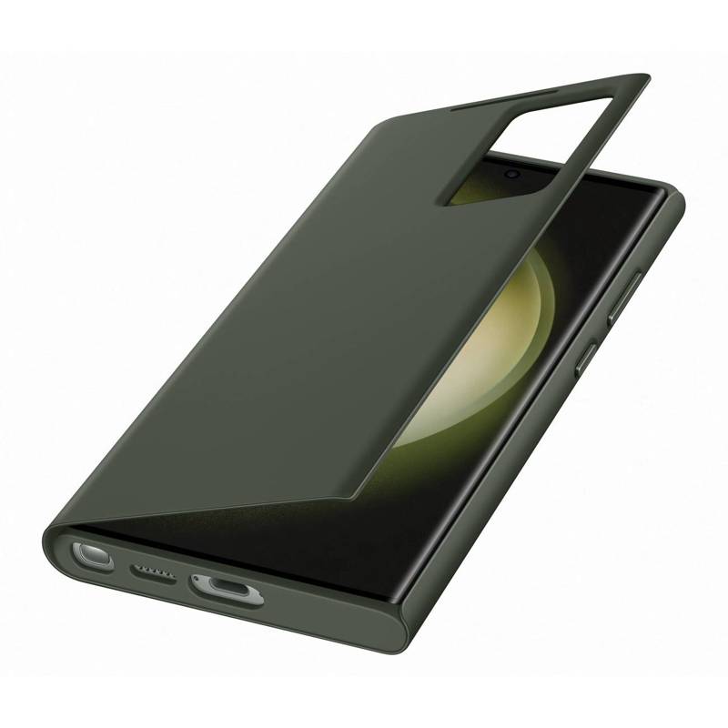 Samsung Smart View Wallet Case (EF-ZS918CG) (Samsung Galaxy S23 Ultra) khaki