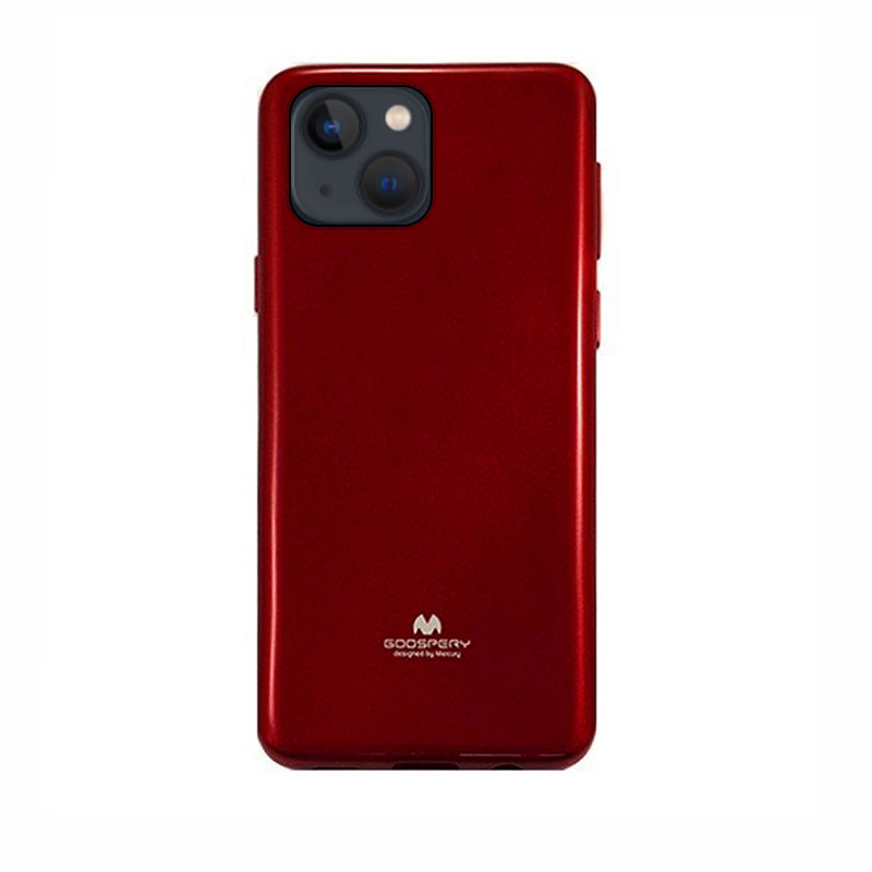 Goospery Jelly Case Back Cover (iPhone 15 Plus / 14 Plus) red