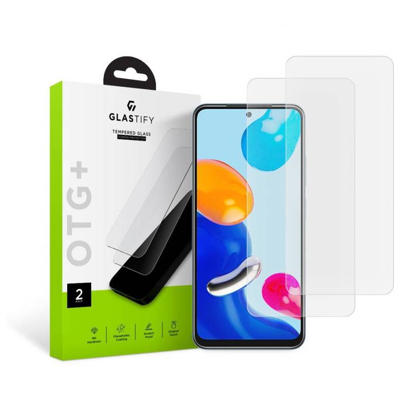 Glastify OTG+ 2-Pack Tempered Glass (Xiaomi Redmi Note 11 / 11S 4G) clear
