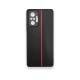 Carbon Leather TPU Case Back Cover (Samsung Galaxy A32 5G) black-red