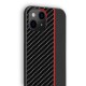 Carbon Leather TPU Case Back Cover (Samsung Galaxy A32 5G) black-red