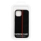 Carbon Leather TPU Case Back Cover (Samsung Galaxy A32 5G) black-red