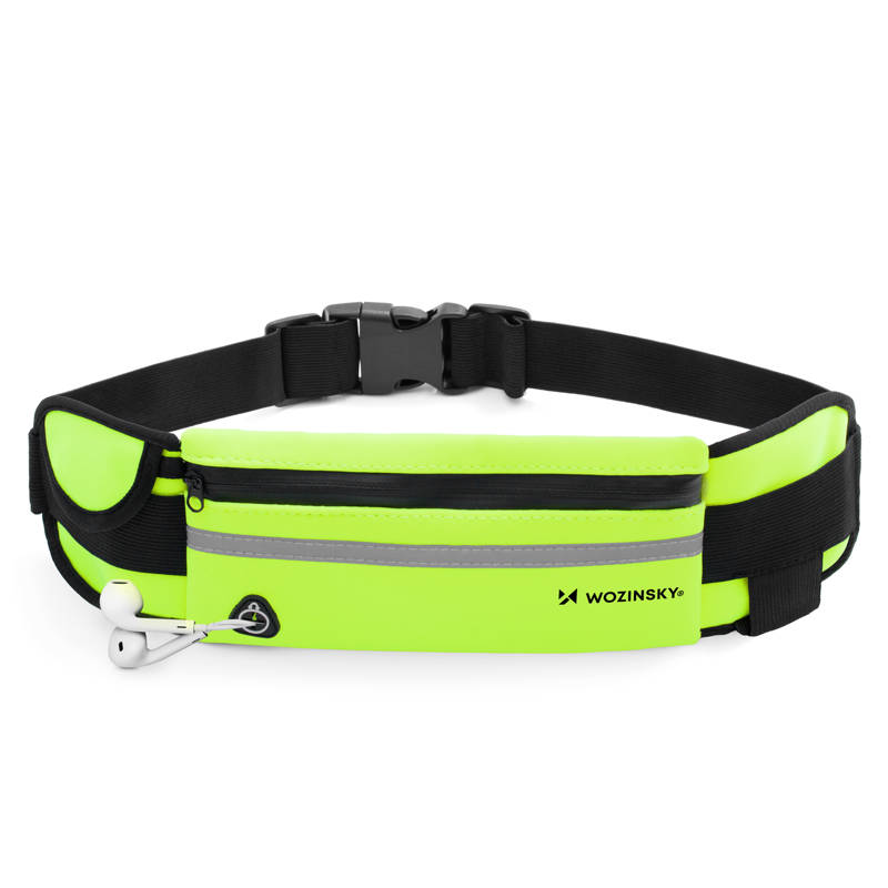 Wozinsky Εxpandable Ζώνη τρεξίματος Running Belt (WRBGR1) green