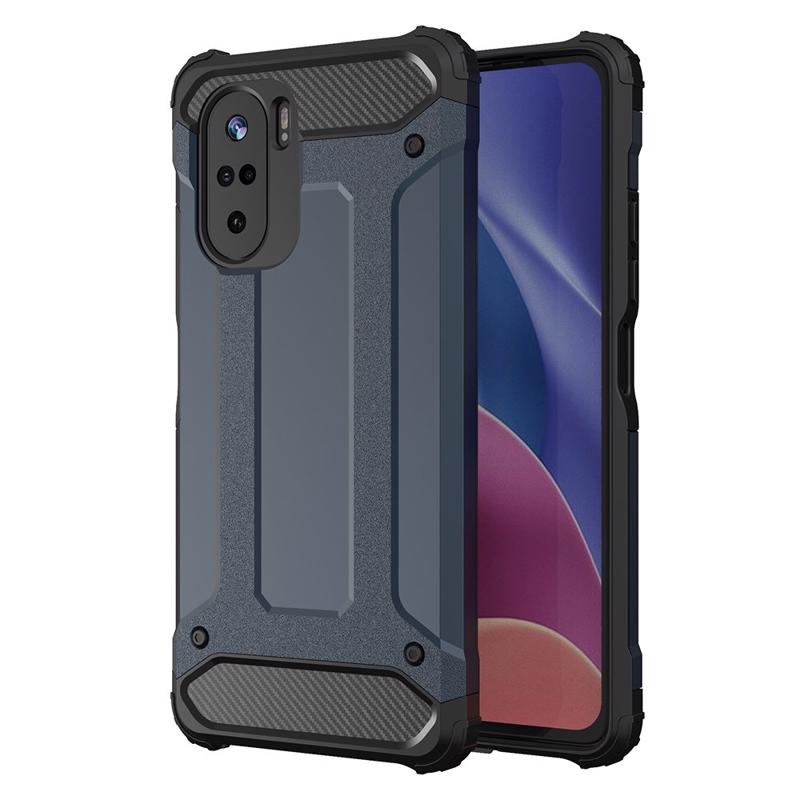 Hybrid Armor Case Rugged Cover (Xiaomi Poco F3 / Mi 11i) blue
