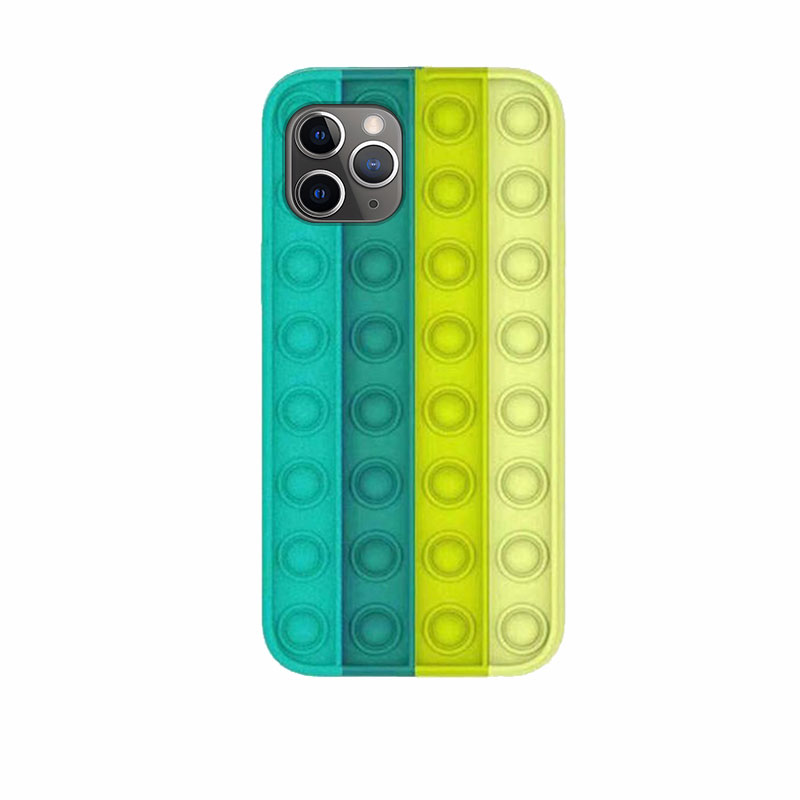Bubble Pop It Back Case (iPhone 11 Pro Max) (N6) green-yellow