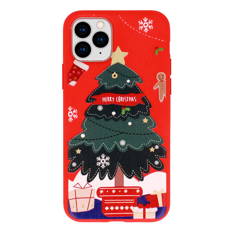 Christmas Back Cover Case (iPhone 13) design 6 red