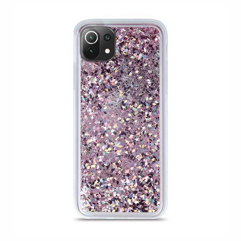 Liquid Crystal Glitter Armor Back Cover (Xiaomi Mi 11 Lite) purple