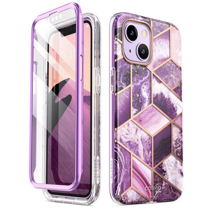 Supcase Cosmo i-Blason Case (iPhone 14 / 13) marble-purple