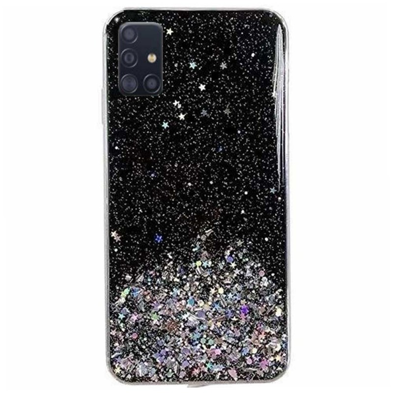 Wozinsky Star Glitter Shining Armor Back Cover (Samsung Galaxy A71) black