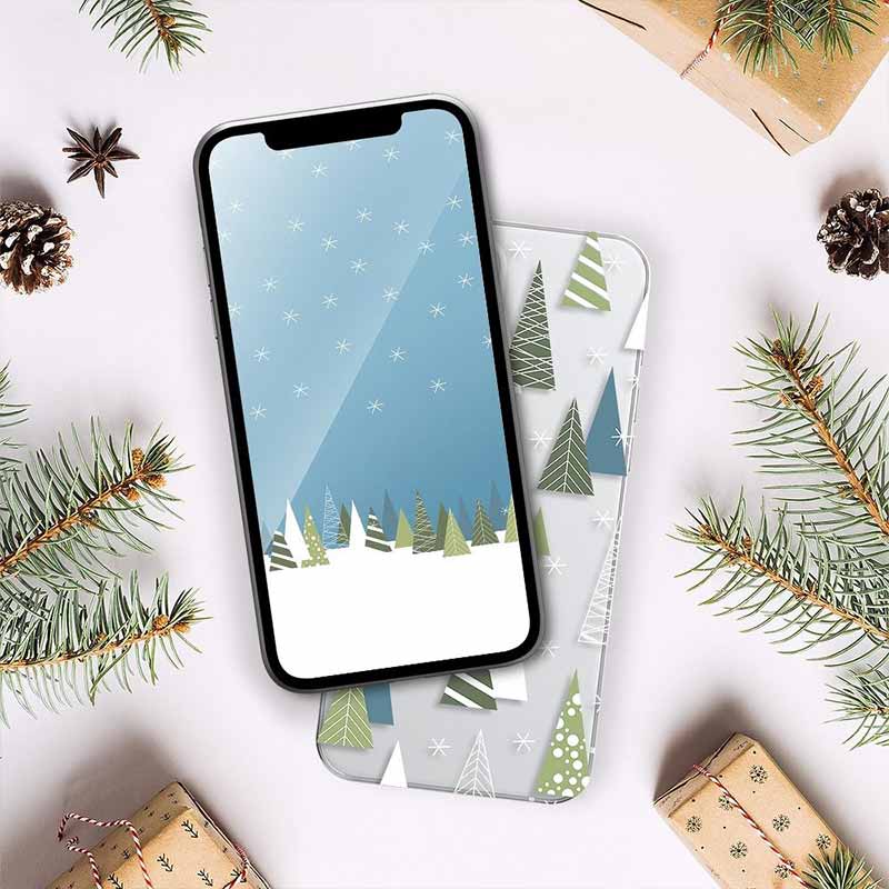 Forcell Winter Christmas 21/22 Case (Samsung Galaxy A32 4G) frozen forest