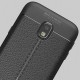 Litchi Pattern Leather Case Back Cover (Samsung Galaxy J7 2017) black