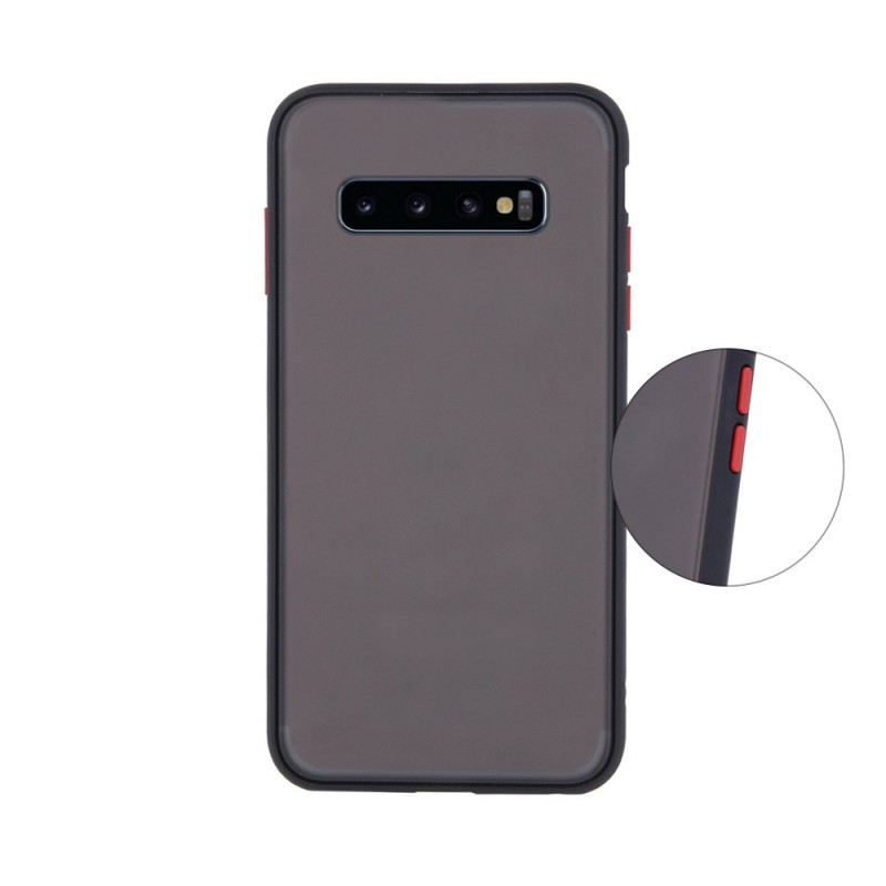 Colored Buttons Case Back Cover (Samsung Galaxy S10) black