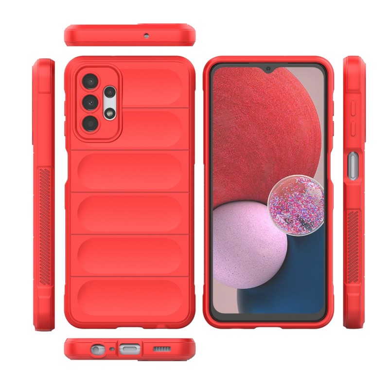 Silky Shield Back Cover Case (Samsung Galaxy A13 5G / A04S) red
