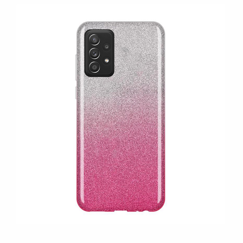 Glitter Shine Case Back Cover (Samsung Galaxy A52) silver-pink