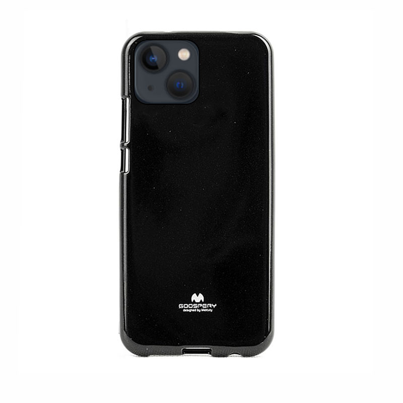 Goospery Jelly Case Back Cover (iPhone 15 Plus / 14 Plus) black