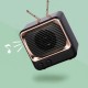 DW02 Retro TV Bluetooth Speaker Ασύρματο Ηχείο (black)