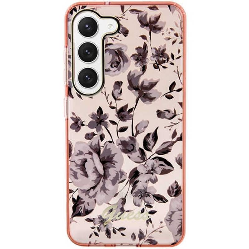Guess HardCase Flower Case (Samsung Galaxy S23) pink