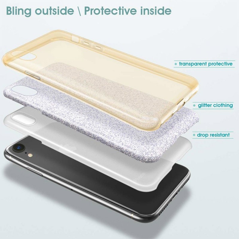 Wozinsky Glitter Case Back Cover (Xiaomi Redmi Note 8 Pro) gold