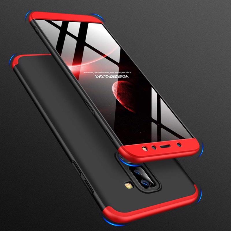 GKK 360 Full Body Cover (Samsung Galaxy A6 Plus 2018) black-red
