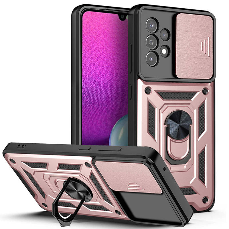 Slide Camera Armor Back Cover Case (Samsung Galaxy A23) pink