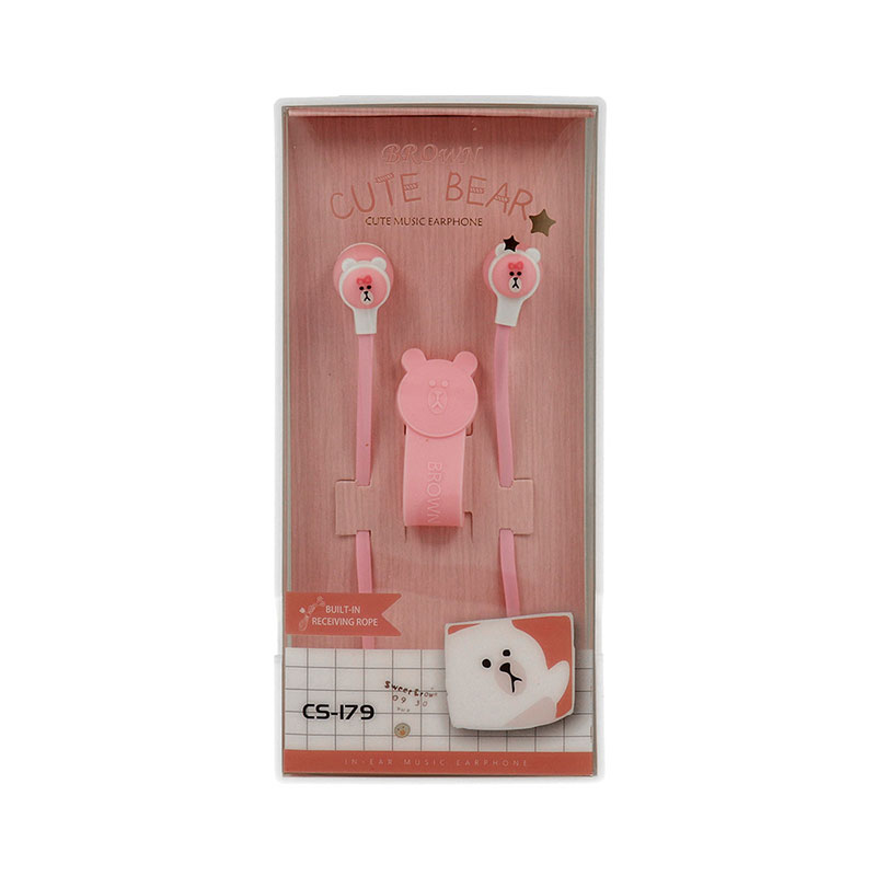 Ακουστικά Handsfree Casni CS-179 (pink)