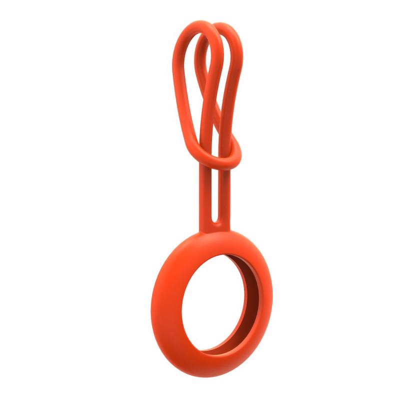 Silicone Cover Keychain Loop Case (Apple AirTag) orange