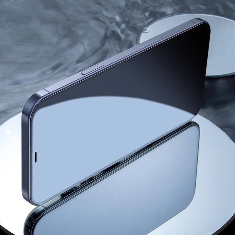 Baseus 2x 0.3mm HD Black Frame Full Cover Glass (iPhone 12 / 12 Pro) black (KA01)