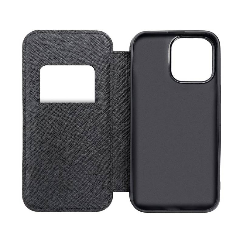 Puffer Book Leather Case (iPhone 13 Pro) black