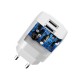 Dudao Wall Charger Dual 5V/2.4A + Micro Usb Cable (A2EU-M) white