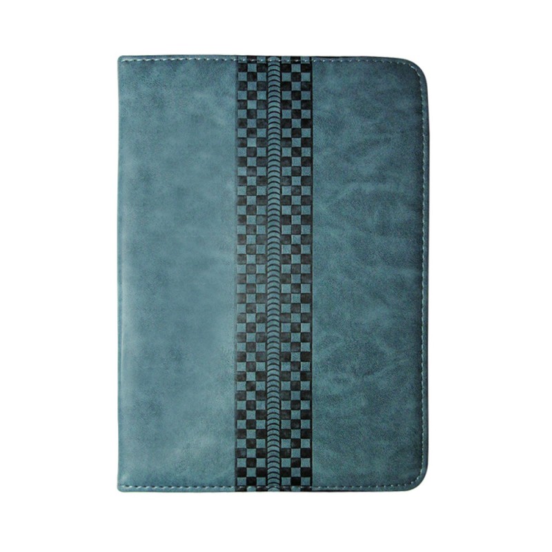 Tablet Racer Leather Book Case (Universal 7") blue