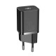 Baseus Super Si 1C Wall Charger 20W QC3.0 PD + Type-C / Lightning Cable 1m (TZCCSUP-B01) black