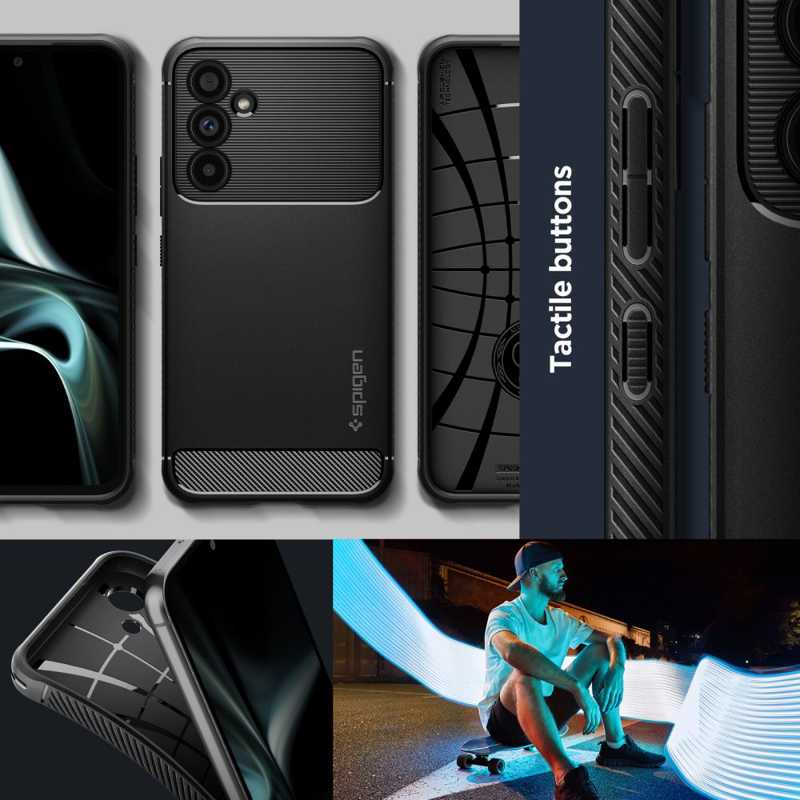 Spigen® Rugged Armor™ ACS05888 Case (Samsung Galaxy A54 5G) matte-black