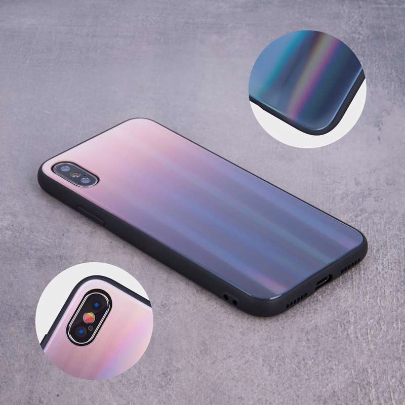 Aurora Glass Case Back Cover (Huawei Mate 20 Lite) brown-black