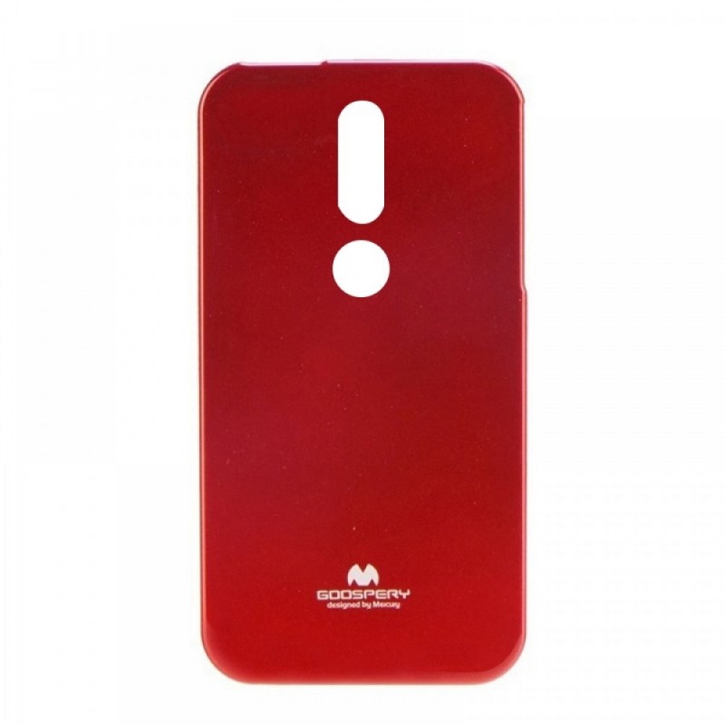 Goospery Jelly Case Back Cover (Nokia 6.1 Plus) red