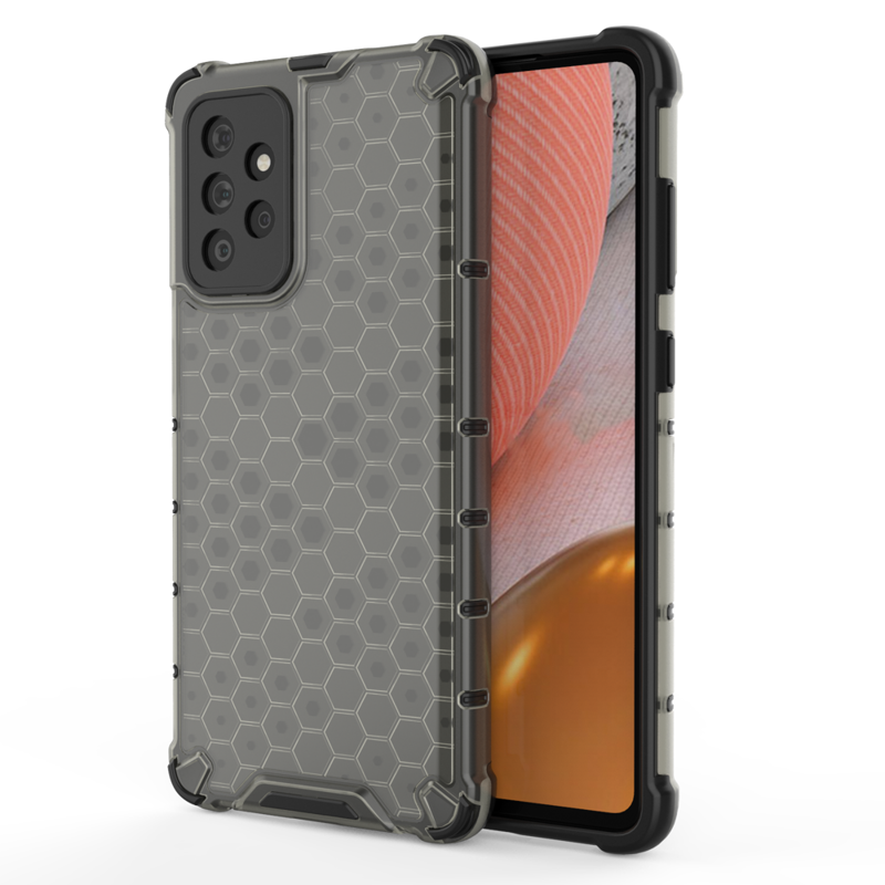 Honeycomb Armor Shell Case (Samsung Galaxy A72) black