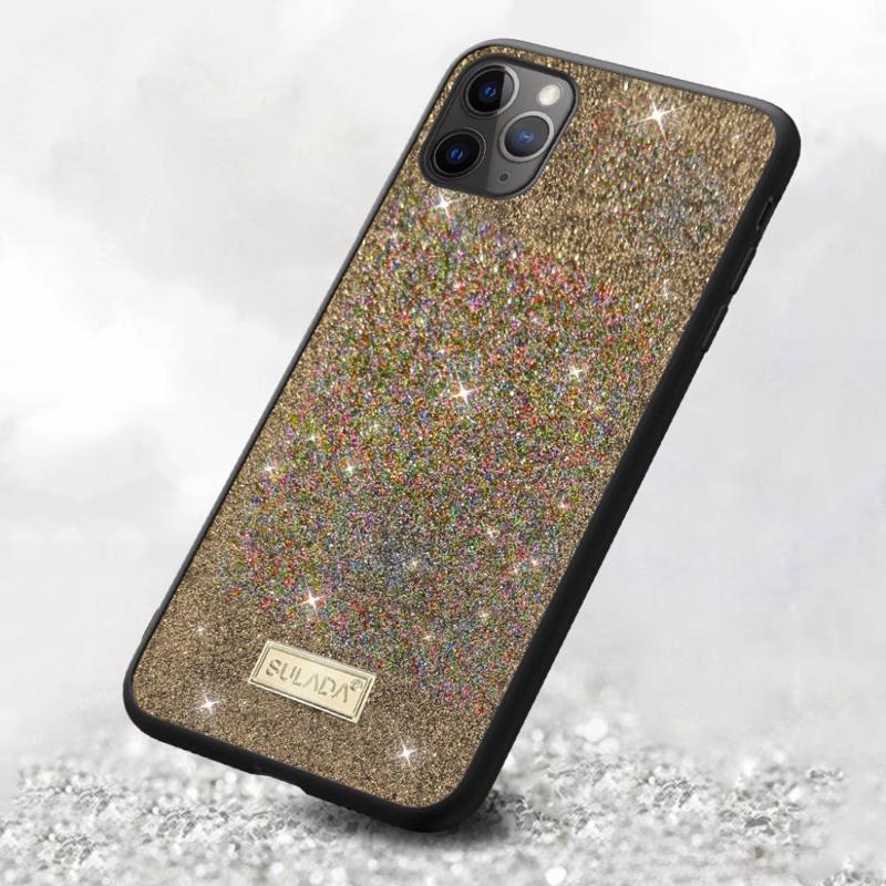 Sulada Dazzling Glitter Case Back Cover (iPhone SE 2 / 8 / 7) gold