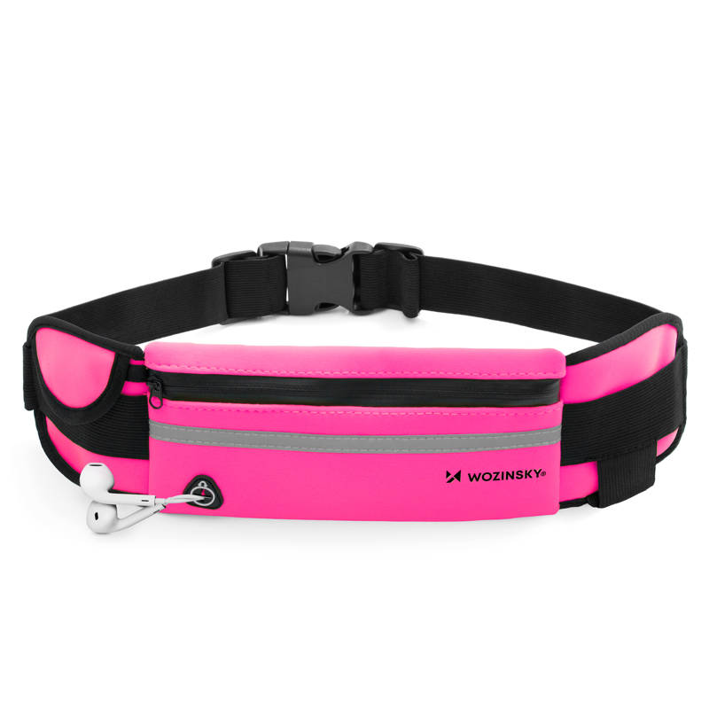 Wozinsky Expandable Running Belt Αθλητικό Τσαντάκι Μέσης (WRBPI1) pink