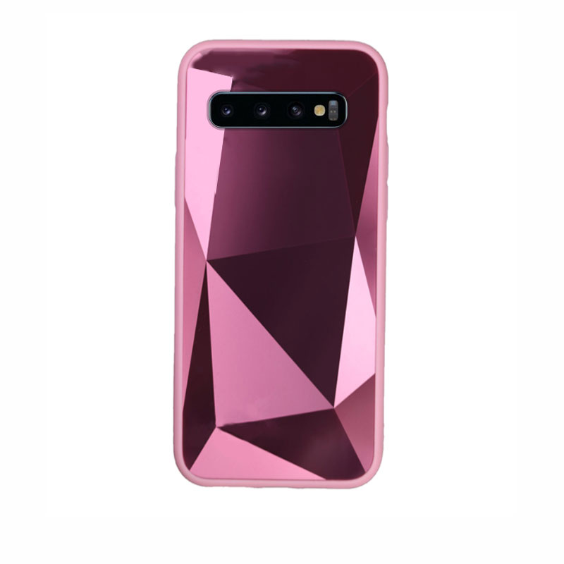 Diamond Mirror Case Back Cover (Samsung Galaxy S10) pink