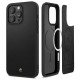 Spigen® Cyrill Kajuk MagFit Case Leather Case (iPhone 15 Pro) black