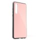 Tempered Glass Case Back Cover (Samsung Galaxy A70) pink