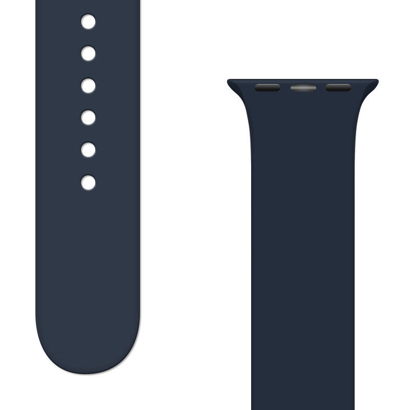 Silicone Λουράκι APS Band (Apple Watch All Models) (42/44/45/49mm) dark blue