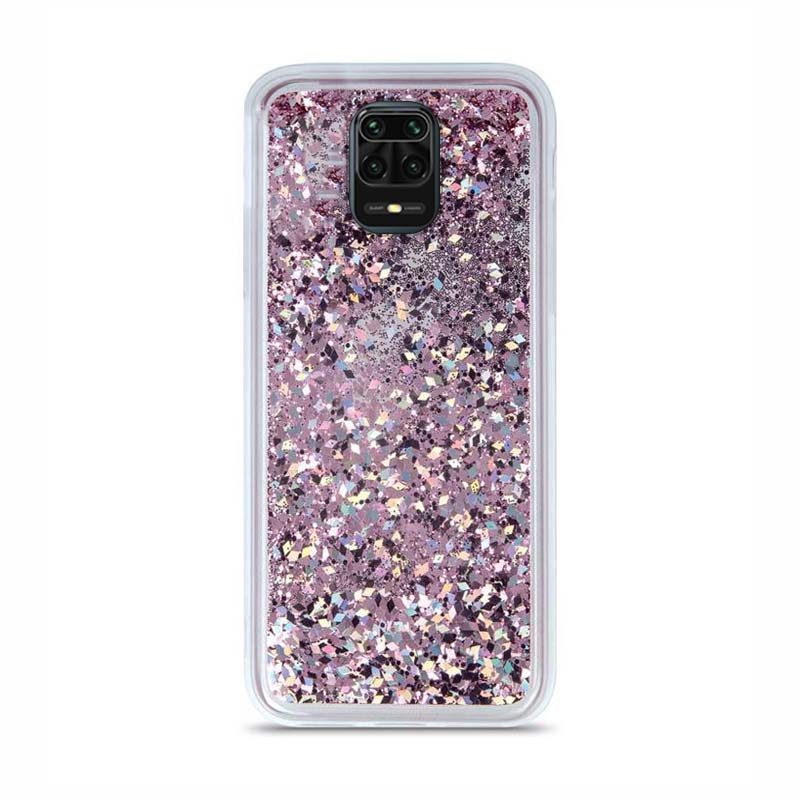 Liquid Crystal Glitter Armor Back Cover (Xiaomi Redmi Note 9S / 9 Pro) purple