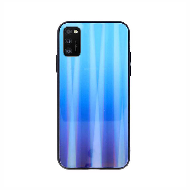 Aurora Glass Case Back Cover (Samsung Galaxy A21s) light-blue